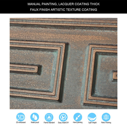 10tiles/lot Drop-In Tin Ceiling Tiles for Restaurants, Bars, Meeting Rooms and Retail Spaces PL25