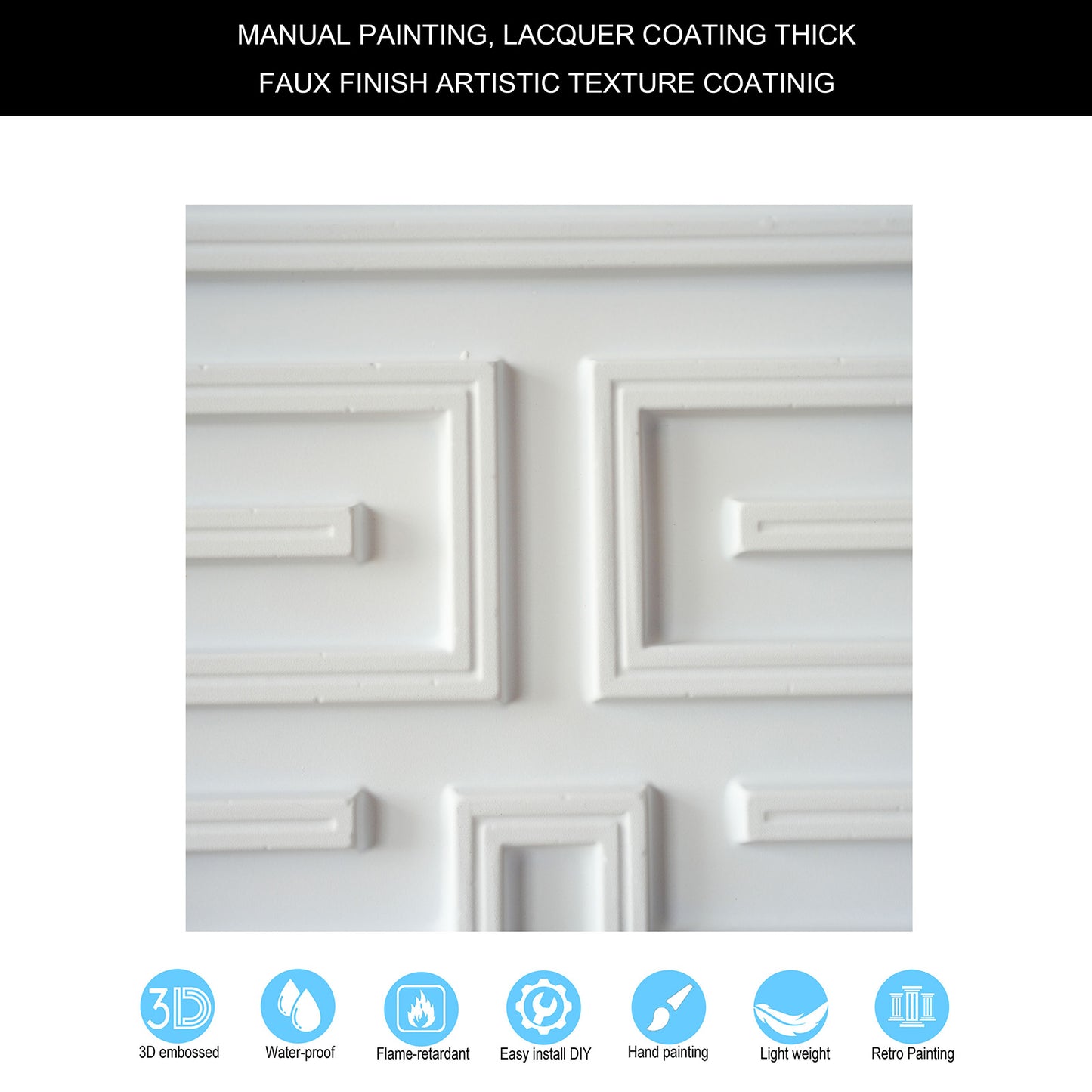 10tiles/lot Antique-Style Ceiling Tiles for Boutique Hotels, Inns, Villas and Heritage Rooms PL25