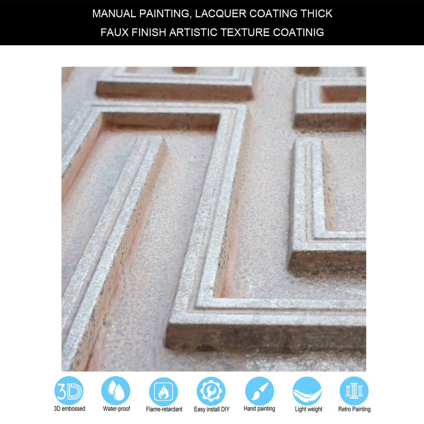 10tiles/lot Antique-Style Ceiling Tiles for Boutique Hotels, Inns, Villas and Heritage Rooms PL25