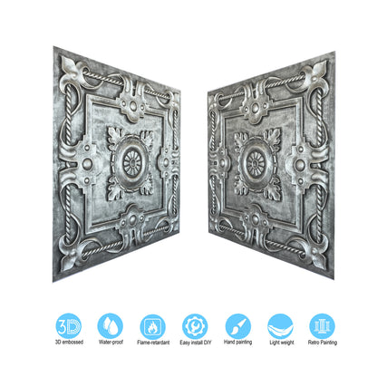 10tiles/lot Faux Tin Decorative Panels for Premium Kitchen and Dining Room Ceilings PL29