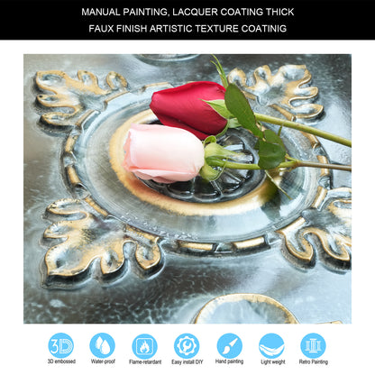 10tiles/lot Faux Tin Decorative Panels for Premium Kitchen and Dining Room Ceilings PL29