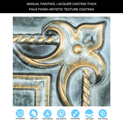 10tiles/lot Faux Tin Decorative Panels for Premium Kitchen and Dining Room Ceilings PL29