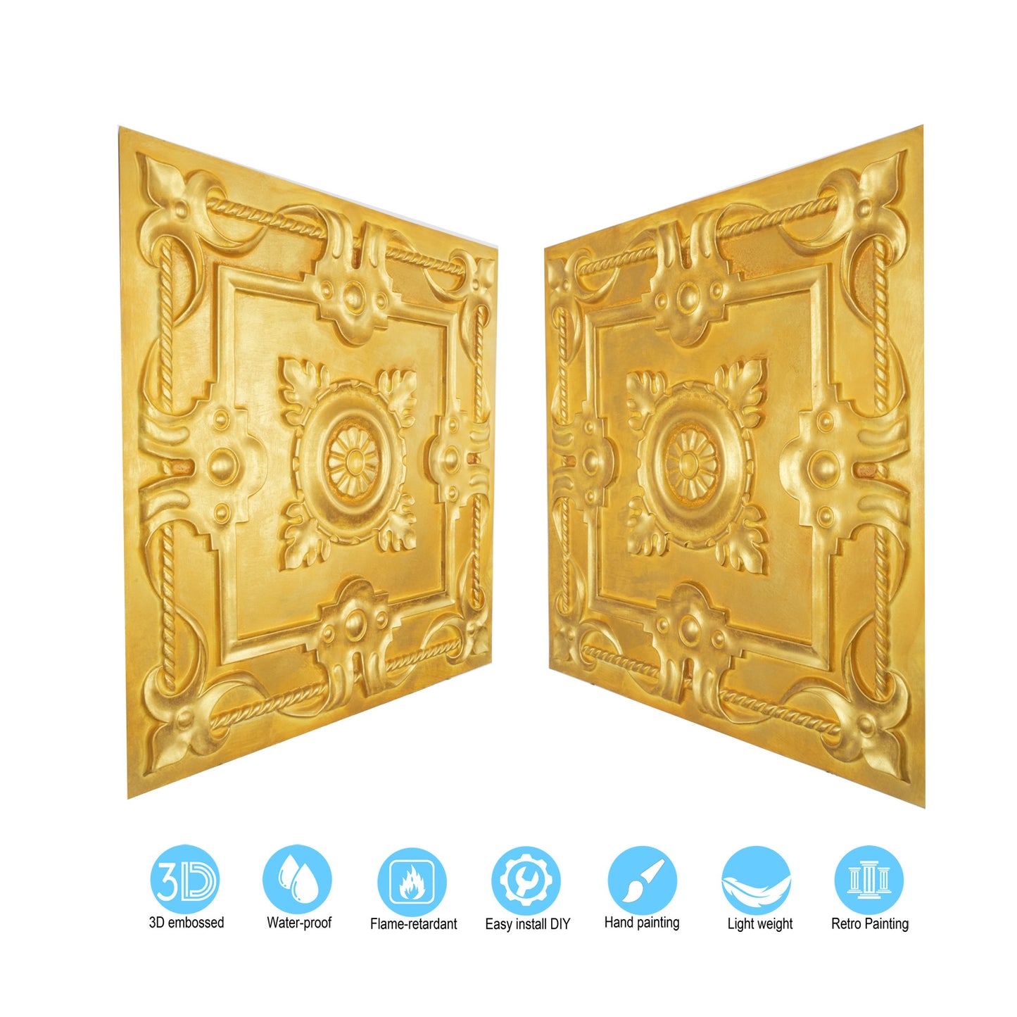 10tiles/lot Multi-Layer 3D Ceiling Tiles for Upscale Restaurants and High-End Bars PL29