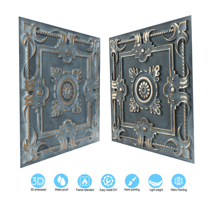 10tiles/lot Faux Tin Decorative Panels for Premium Kitchen and Dining Room Ceilings PL29