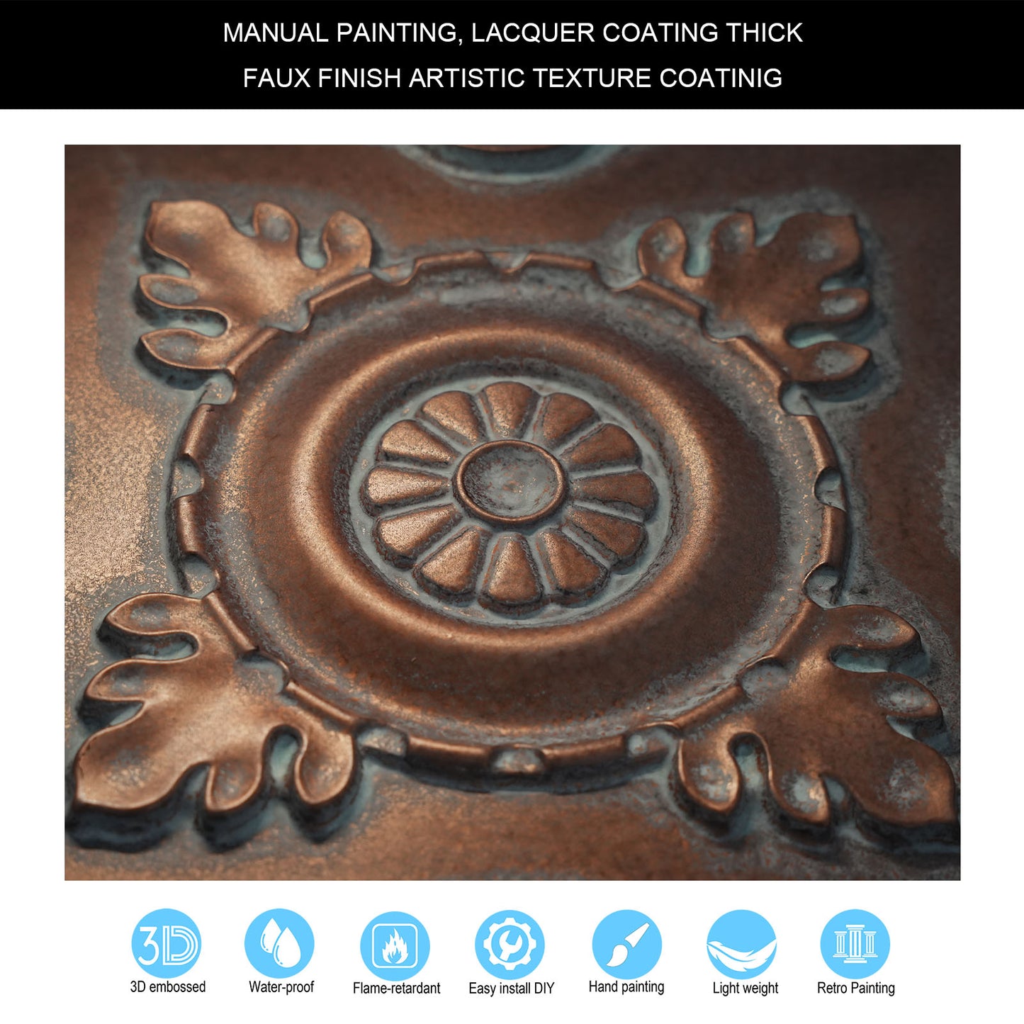 10tiles/lot Multi-Layer 3D Ceiling Tiles for Upscale Restaurants and High-End Bars PL29