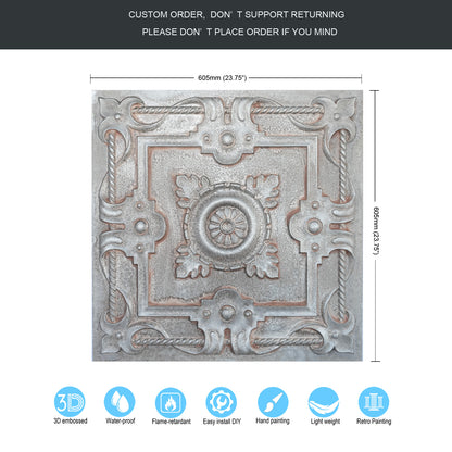 10tiles/lot Decorative Tin Ceiling Tiles for Premium Villas, Apartments and Hotel Interiors PL29