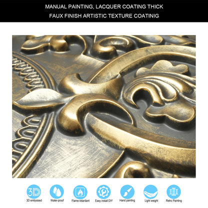 10tiles/lot Faux Tin 3D Ceiling Tiles for Trendy Bars, Coffee Stores and Urban Restaurants PL30