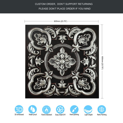 10tiles/lot Antique Ceiling Tiles for Premium Hotels, Mansions, Villas and Classic Dining Rooms PL30