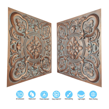 10tiles/lot Antique Ceiling Tiles for Premium Hotels, Mansions, Villas and Classic Dining Rooms PL30
