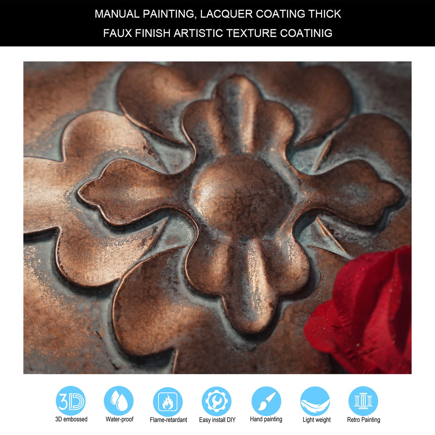 10tiles/lot Antique Ceiling Tiles for Premium Hotels, Mansions, Villas and Classic Dining Rooms PL30