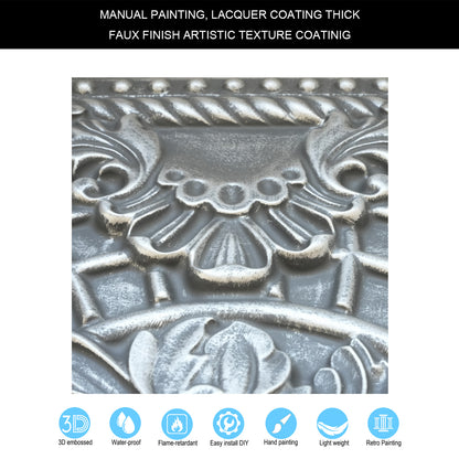 10tiles/lot Pressed Faux Tin Ceiling Tiles for Heritage Bars, Vintage Restaurants and Boutique Hotels PL31