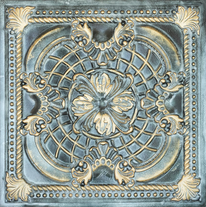 10tiles/lot DIY Faux Metal Ceiling Tile Panels for Café Bars, Studios and Artistic Interiors PL31