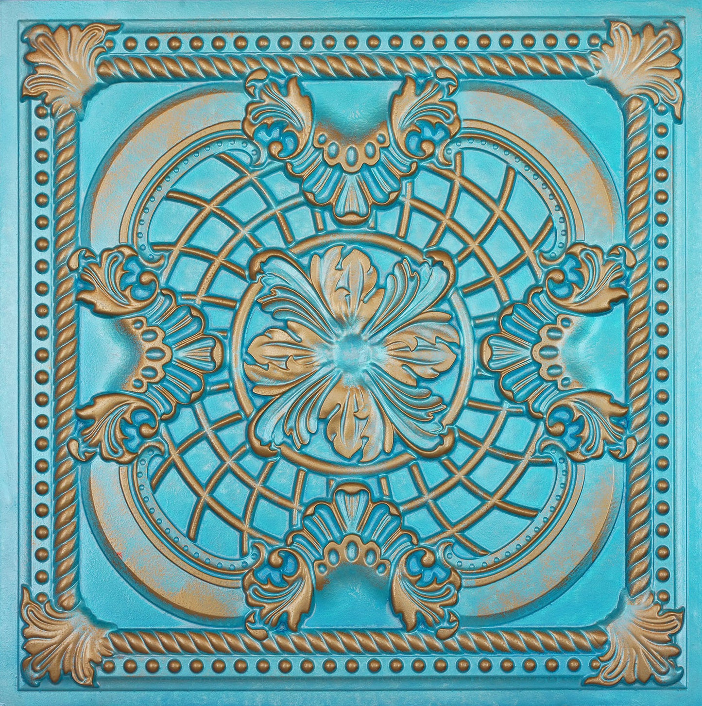 10tiles/lot DIY Faux Metal Ceiling Tile Panels for Café Bars, Studios and Artistic Interiors PL31