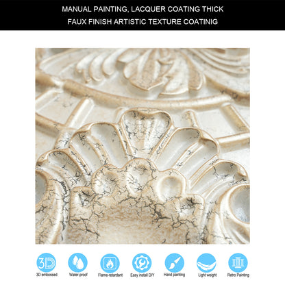 10tiles/lot Distressed Faux Tin Ceiling Tiles for Industrial Cafés, Craft Workshops and Retro Interiors PL31