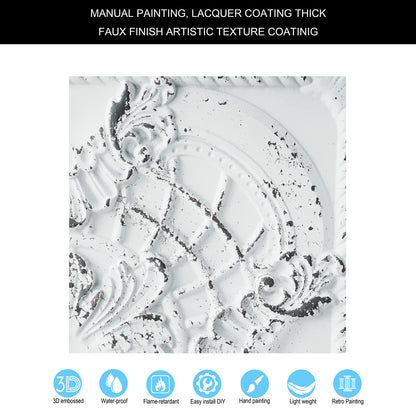 10tiles/lot Distressed Faux Tin Ceiling Tiles for Industrial Cafés, Craft Workshops and Retro Interiors PL31