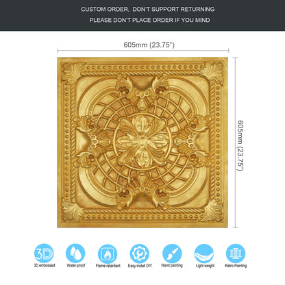 10tiles/lot Vintage Ceiling Panels for Guesthouses, Heritage Hotels and Classic Interior Styles PL31