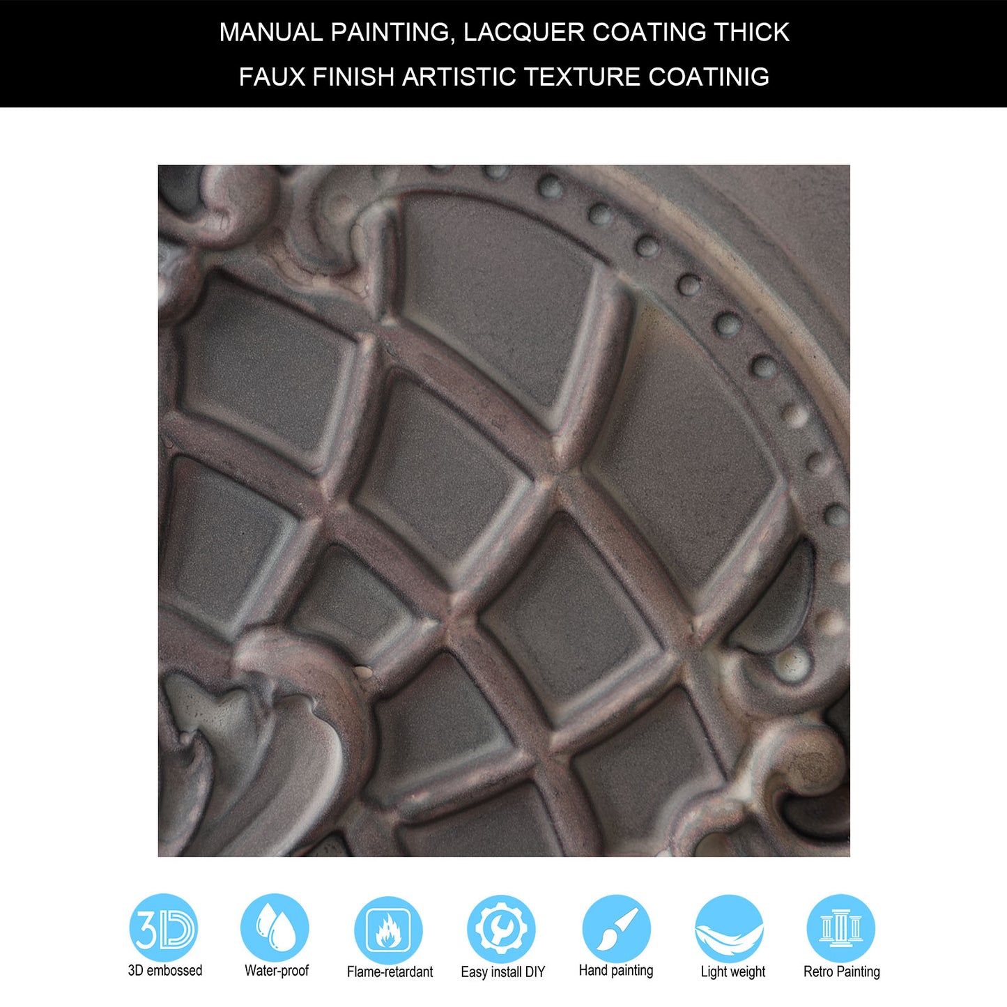 10tiles/lot Pressed Faux Tin Ceiling Tiles for Heritage Bars, Vintage Restaurants and Boutique Hotels PL31