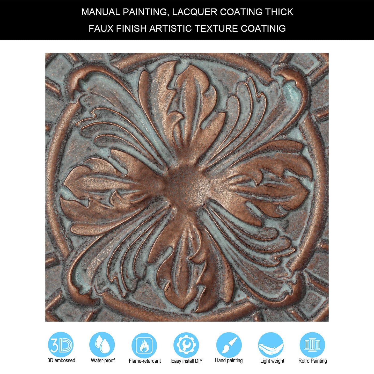 10tiles/lot Vintage Ceiling Panels for Guesthouses, Heritage Hotels and Classic Interior Styles PL31