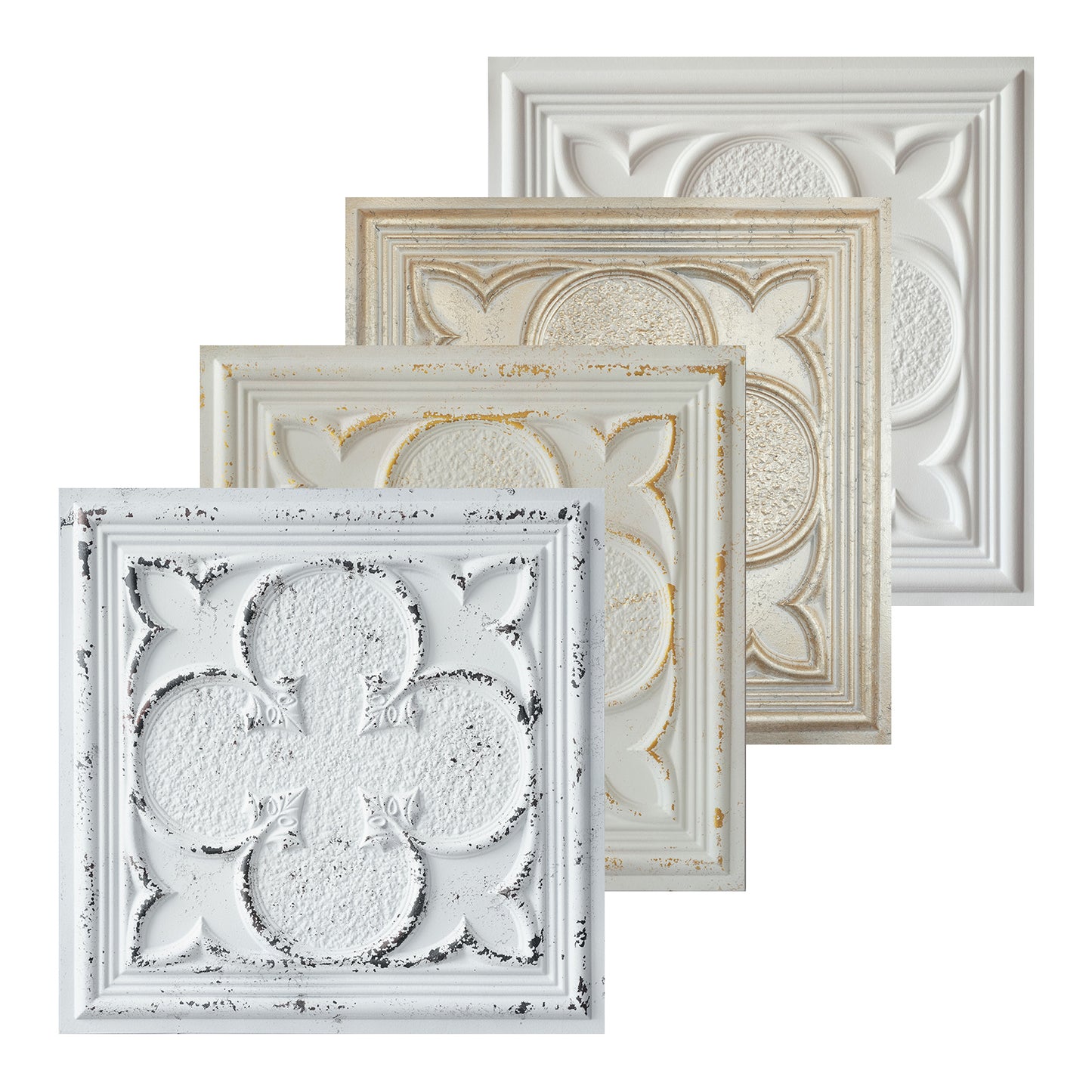 10tiles/lot Glue-Up Ceiling Tiles for Kitchen Renovations, Coffee Shops and Light-Luxury Spaces PL35