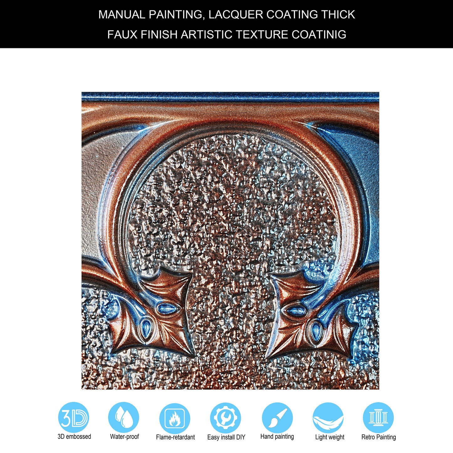 10tiles/lot Tin Ceiling Tiles for Book Cafés, Literary Stores and Creative Cultural Spaces PL35