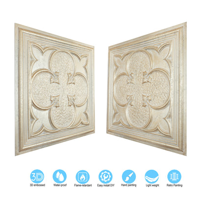 10tiles/lot Glue-Up Ceiling Tiles for Kitchen Renovations, Coffee Shops and Light-Luxury Spaces PL35