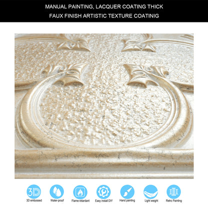 10tiles/lot Glue-Up Ceiling Tiles for Kitchen Renovations, Coffee Shops and Light-Luxury Spaces PL35