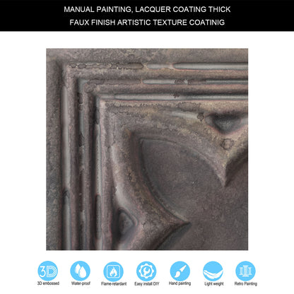 10tiles/lot Faux Metal Ceiling Tiles for Bars, Cafés, Lounges and Contemporary Interiors PL35