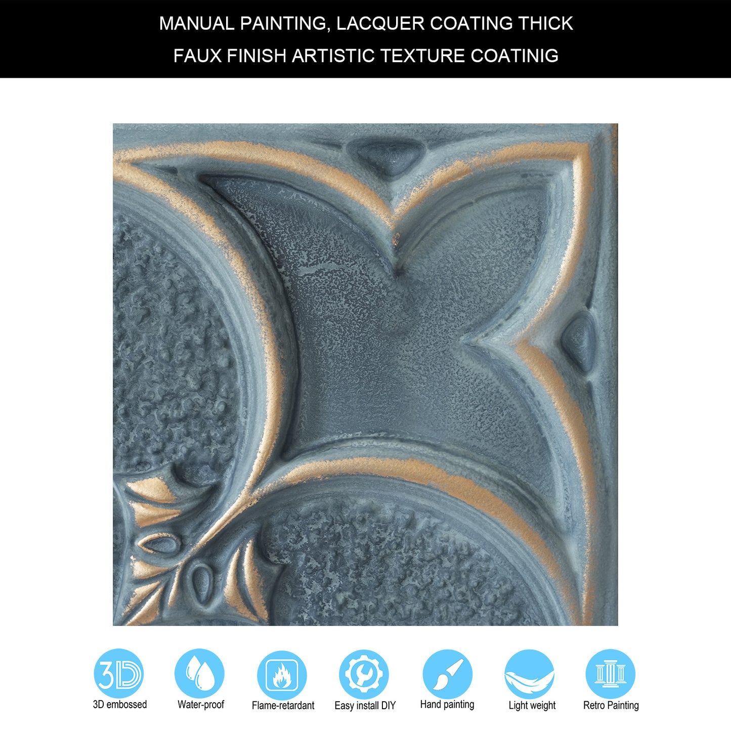 10tiles/lot Faux Tin Ceiling Tiles for Bars, Wine Rooms, Lounges and Modern Hospitality Spaces PL35