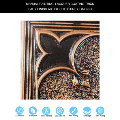 10tiles/lot Tin Ceiling Tiles for Book Cafés, Literary Stores and Creative Cultural Spaces PL35