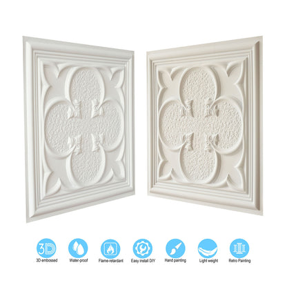 10tiles/lot Glue-Up Ceiling Tiles for Kitchen Renovations, Coffee Shops and Light-Luxury Spaces PL35