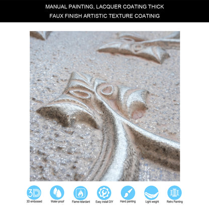 10tiles/lot Faux Metal Ceiling Tiles for Bars, Cafés, Lounges and Contemporary Interiors PL35