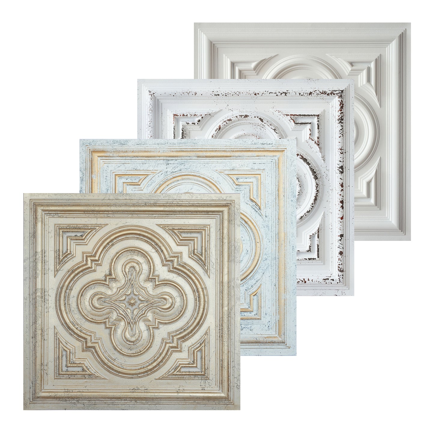 10tiles/lot Artistic Ceiling Tiles for Book Cafés, Literary Shops and Cultural Retail Spaces PL36