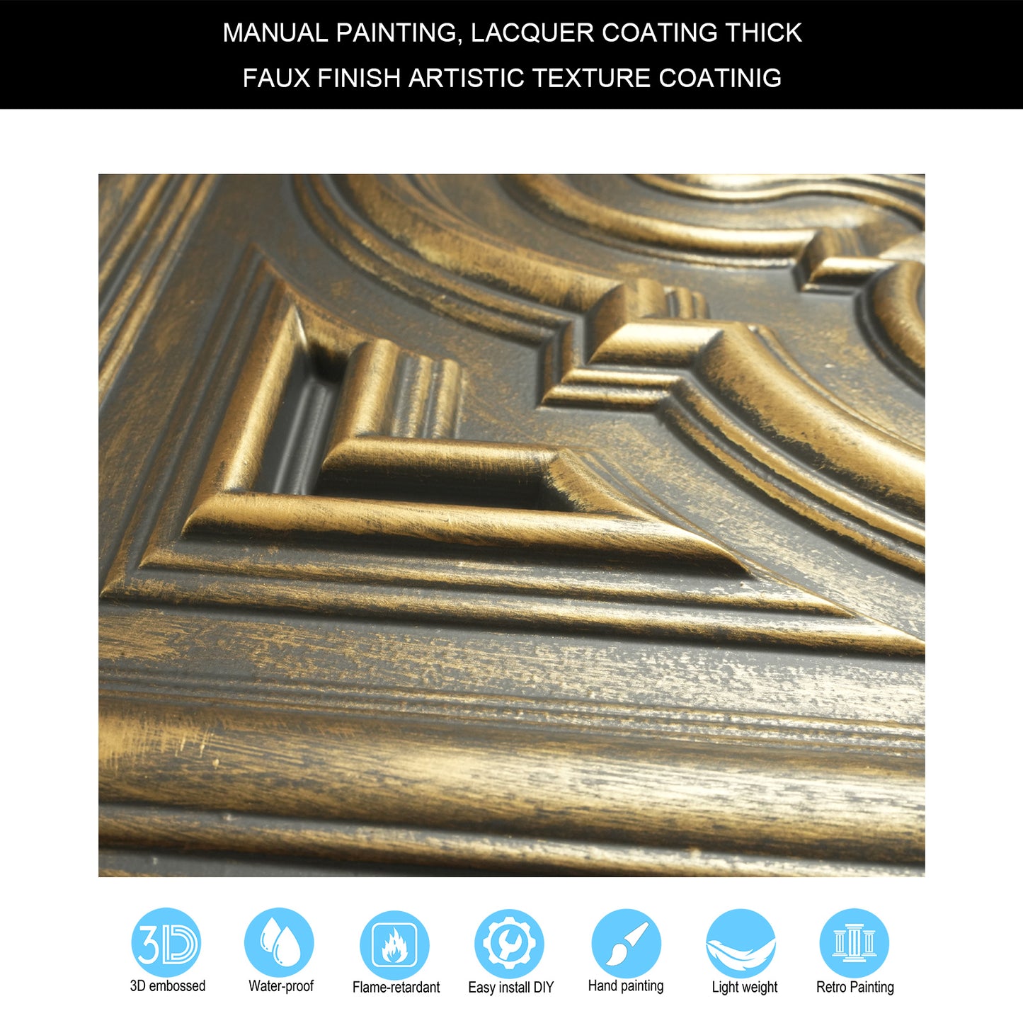 10tiles/lot 3D Faux Metal Ceiling Tiles for Stylish Bars, Clubs and Trendy Restaurants PL36