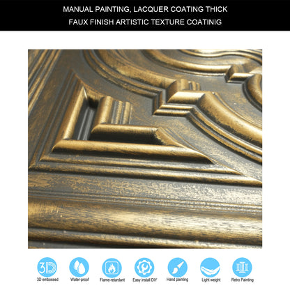 10tiles/lot 3D Faux Metal Ceiling Tiles for Stylish Bars, Clubs and Trendy Restaurants PL36