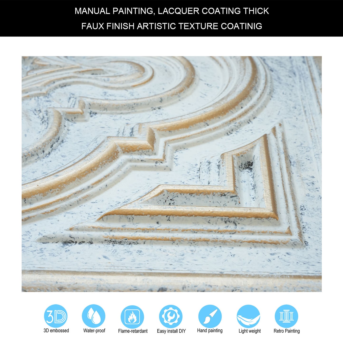 10tiles/lot Artistic Ceiling Tiles for Book Cafés, Literary Shops and Cultural Retail Spaces PL36