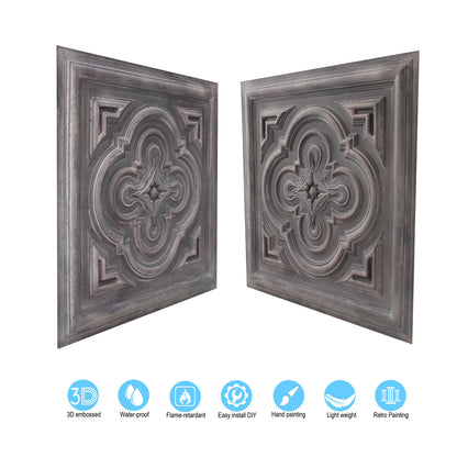 10tiles/lot Textured PVC Panels for Modern Apartments, Villas and Office Interiors PL36