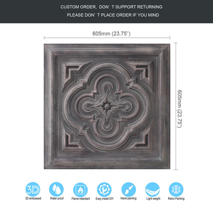 10tiles/lot Textured PVC Panels for Modern Apartments, Villas and Office Interiors PL36