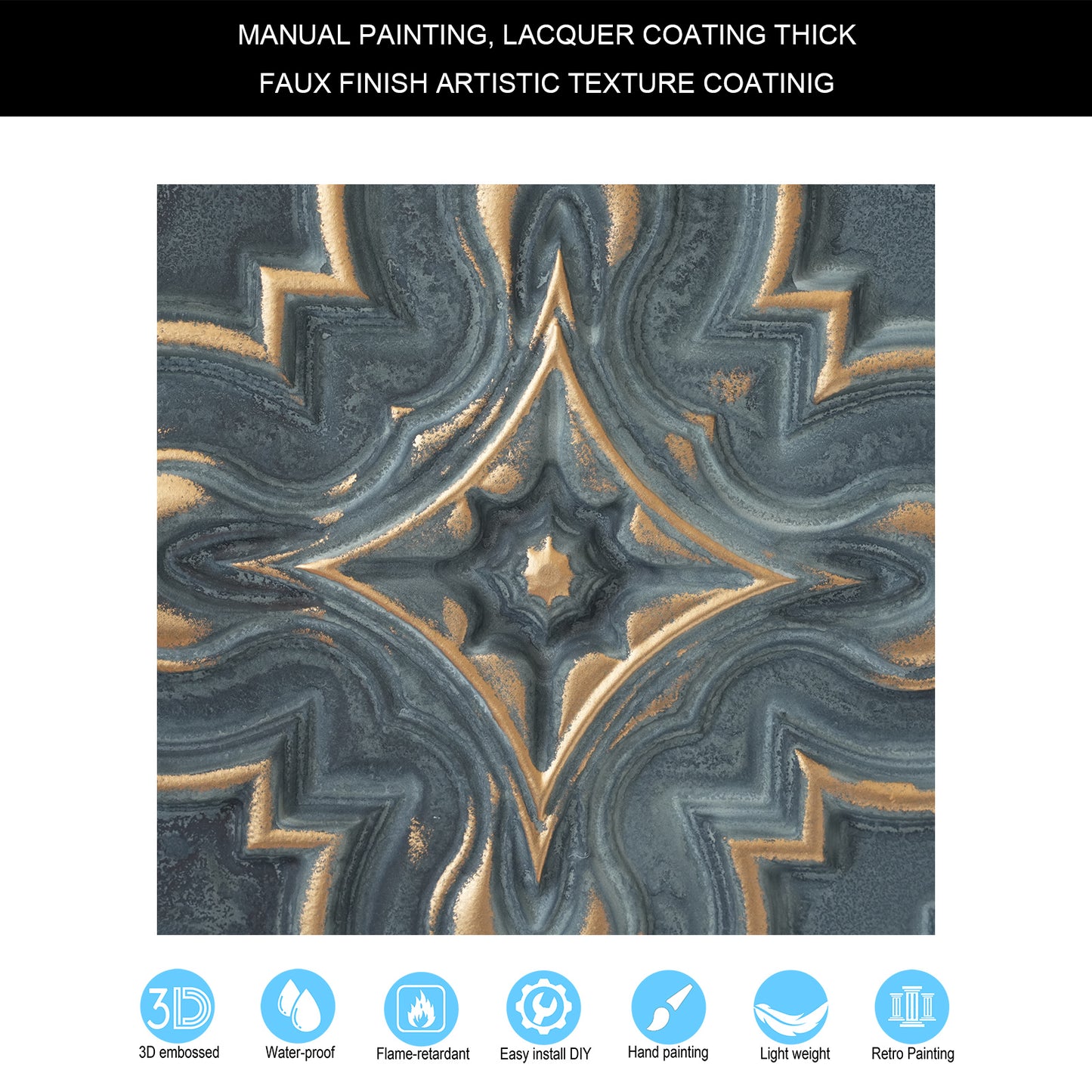 10tiles/lot 3D Faux Metal Ceiling Tiles for Stylish Bars, Clubs and Trendy Restaurants PL36