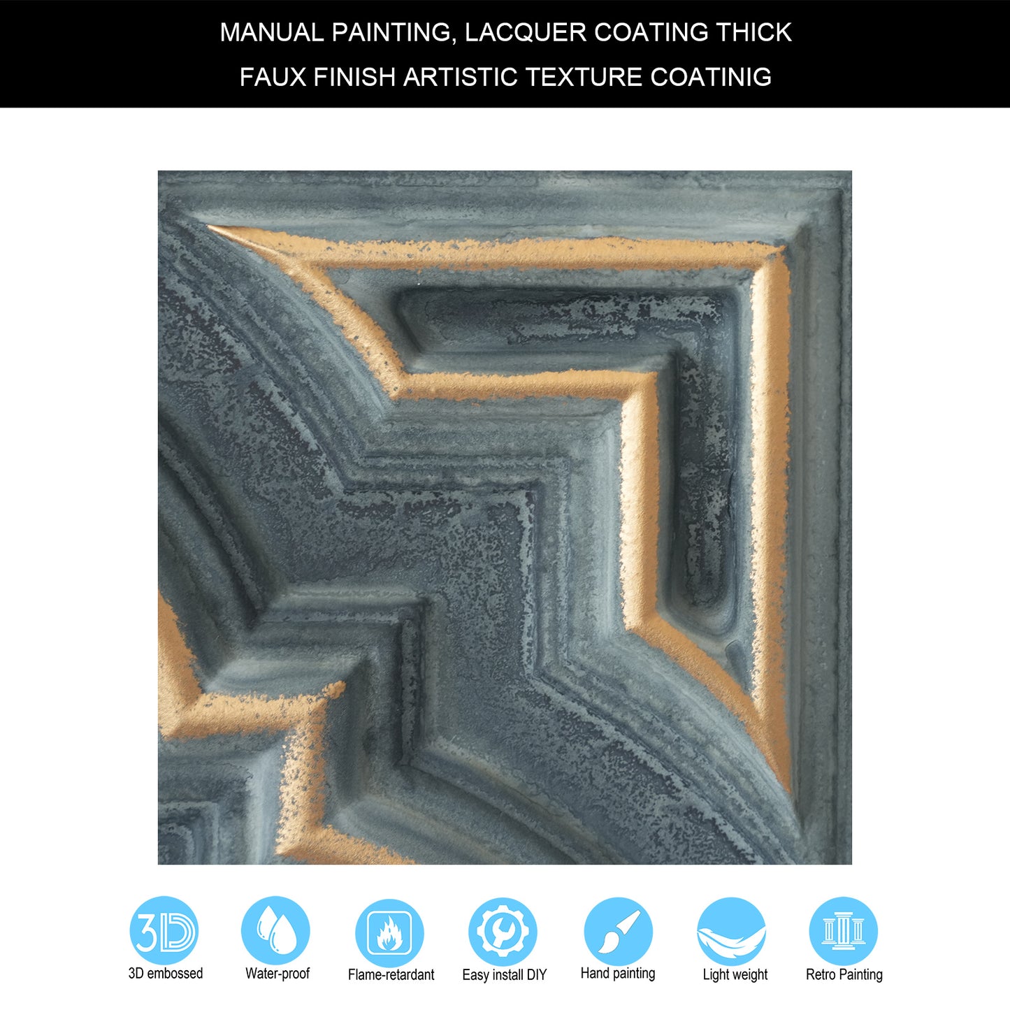 10tiles/lot 3D Faux Metal Ceiling Tiles for Stylish Bars, Clubs and Trendy Restaurants PL36