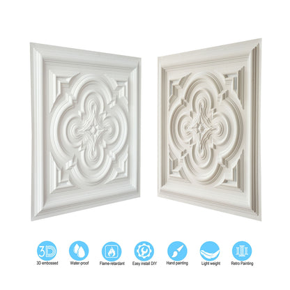 10tiles/lot Artistic Ceiling Tiles for Book Cafés, Literary Shops and Cultural Retail Spaces PL36