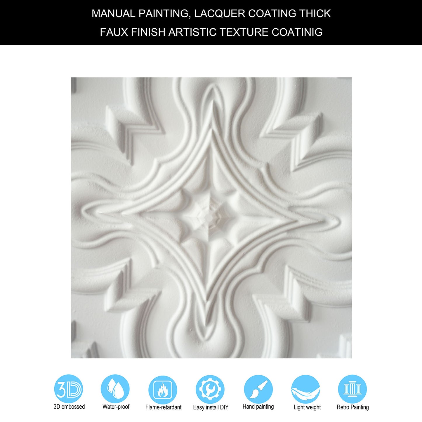 10tiles/lot Artistic Ceiling Tiles for Book Cafés, Literary Shops and Cultural Retail Spaces PL36