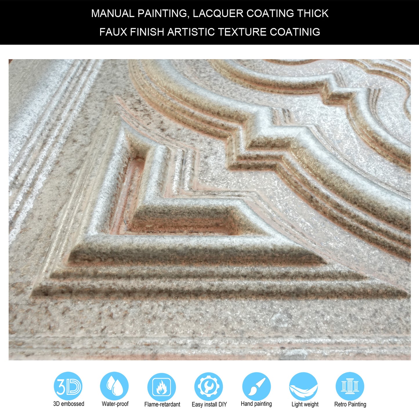 10tiles/lot Aged Decorative Ceiling Panels for Rustic Inns, Guesthouses and Boutique Hotels PL36