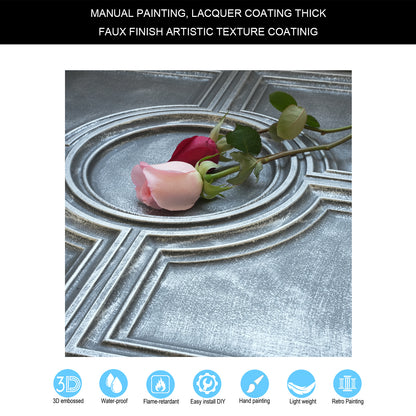 10tiles/lot Decorative Ceiling Tiles for Luxury Hotels, Villas, Salons and High-End Interiors PL37