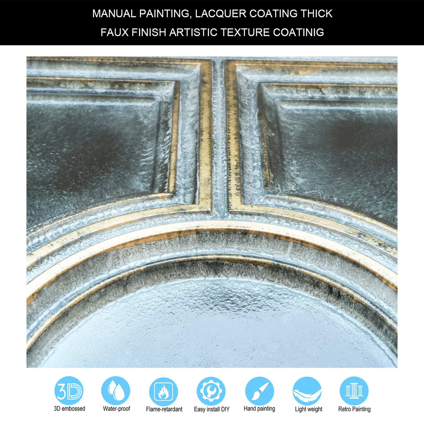 10tiles/lot 3D Embossed Ceiling Tiles for Beautiful Dining Rooms, Bars and Café Interiors PL37