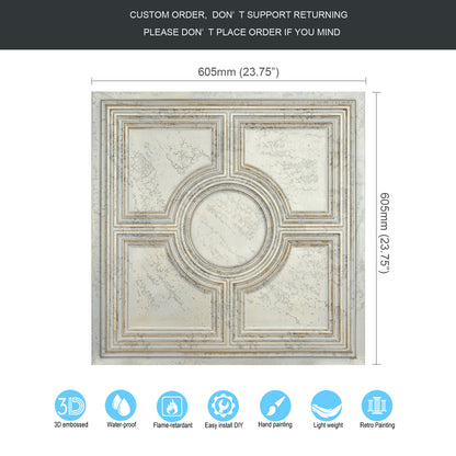 10tiles/lot Vintage Decorative Panels for Coffee Shops, Bookstores and Cozy Boutique Interiors PL37