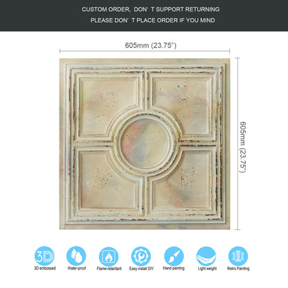 10tiles/lot Vintage Decorative Panels for Coffee Shops, Bookstores and Cozy Boutique Interiors PL37