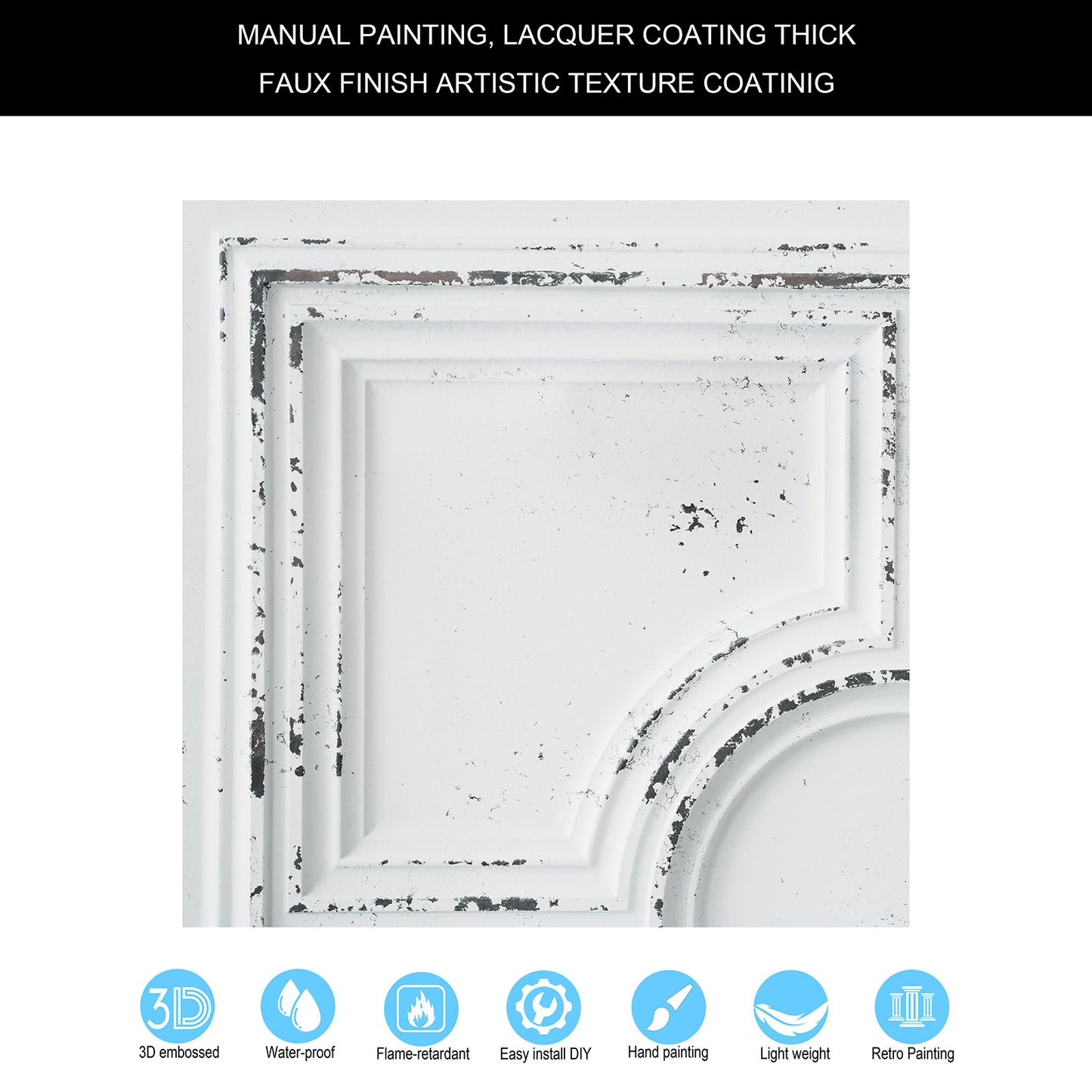 10tiles/lot Vintage Decorative Panels for Coffee Shops, Bookstores and Cozy Boutique Interiors PL37