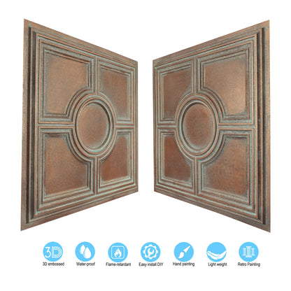 10tiles/lot Metallic Ceiling Tiles for Stylish Bars, Clubs, Restaurants and Social Spaces PL37