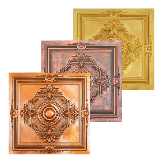 10tiles/lot Tin Ceiling Tiles for Book Cafés, Literary Stores and Creative Cultural Spaces PL38