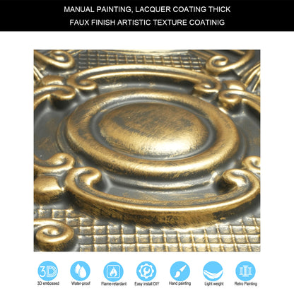 10tiles/lot Embossing Ceiling Tiles for Boutique Restaurants, Premium Lounges and Luxury Hotels PL38